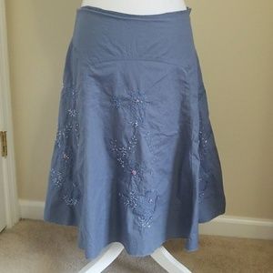 Blue Beaded Skirt